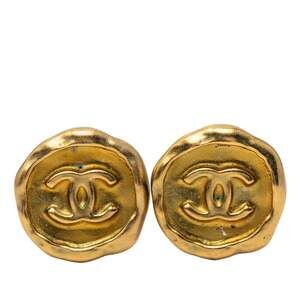 Chanel Cc Logo Clip-On Earrings Metal #247004C64B